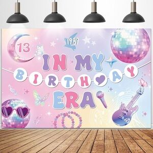 In My Birthday Era Banner Party Decorations Photo Booth Props Background Decor